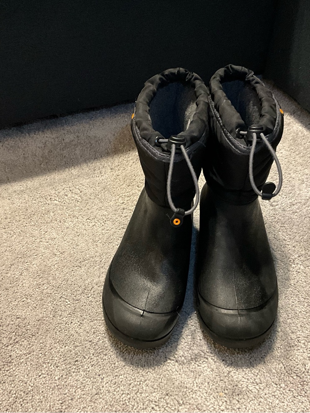 Bogs Kids Black Waterproof Insulated Rain & Snow Boots